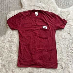 RIPNDIP S red nermal pocket tee - excellent condition